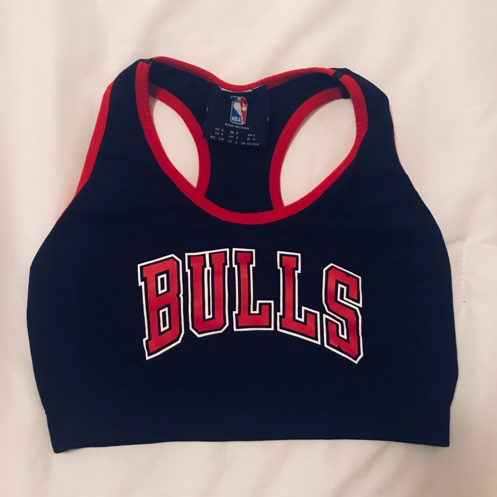 Chicago Bulls sports bra crop top
